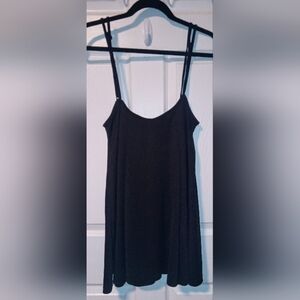 Shein Curve Size 0XL Black Adjustable Spaghetti Strap Shirt